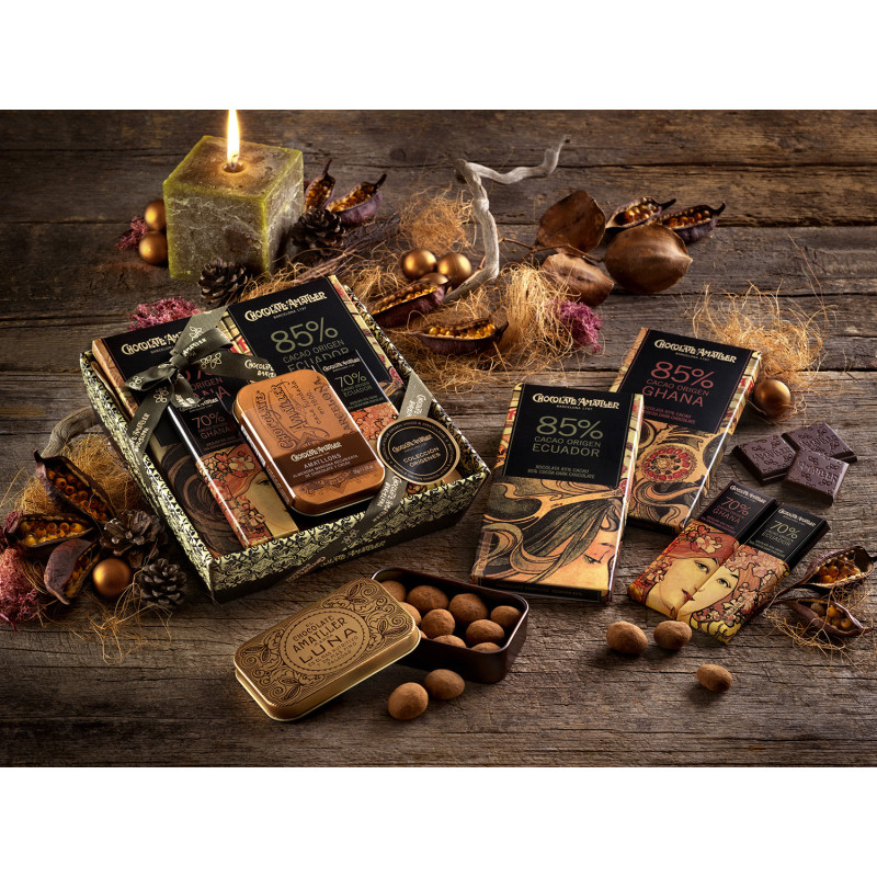 VARIADO CHOCOLATES CESTA ORÍGENES 5/211g